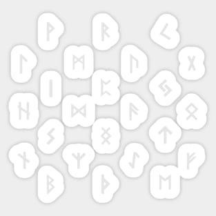 Futhark Rune Symbols Alphabet And Parttern Sticker